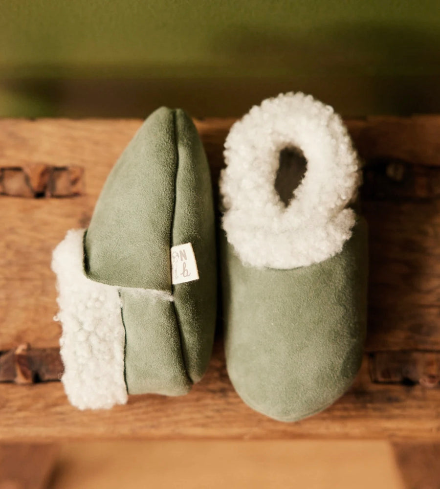 Nature Baby | Lambskin Booties | Lily Pad