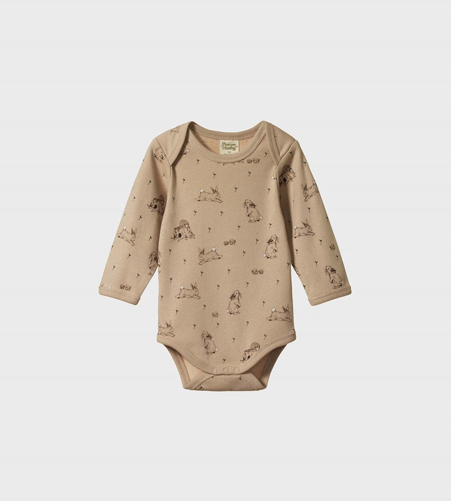 Nature Baby | Long Sleeve Bodysuit | Forest Friends Print