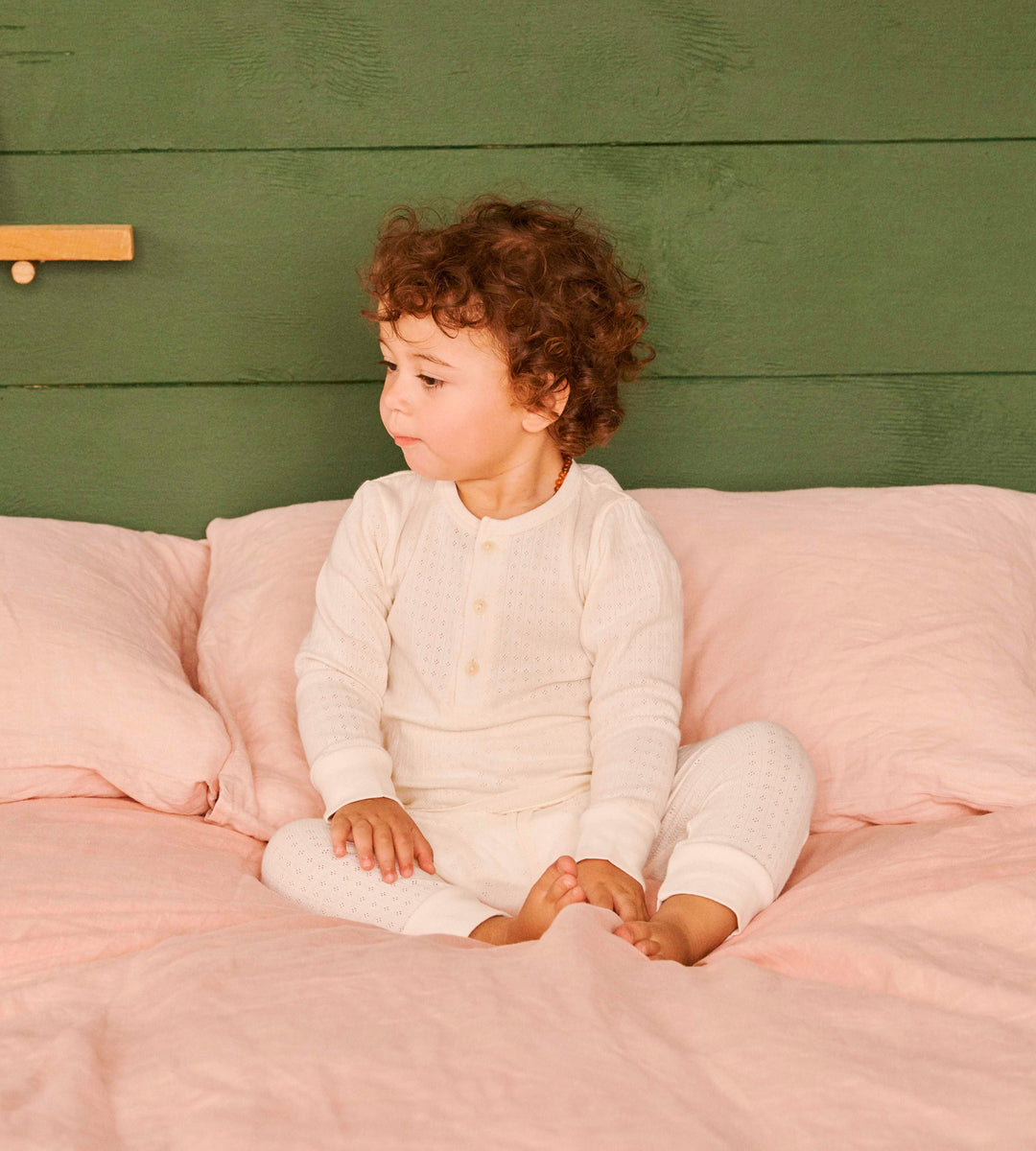 Nature Baby | Long Sleeve Pointelle Pyjamas | Natural