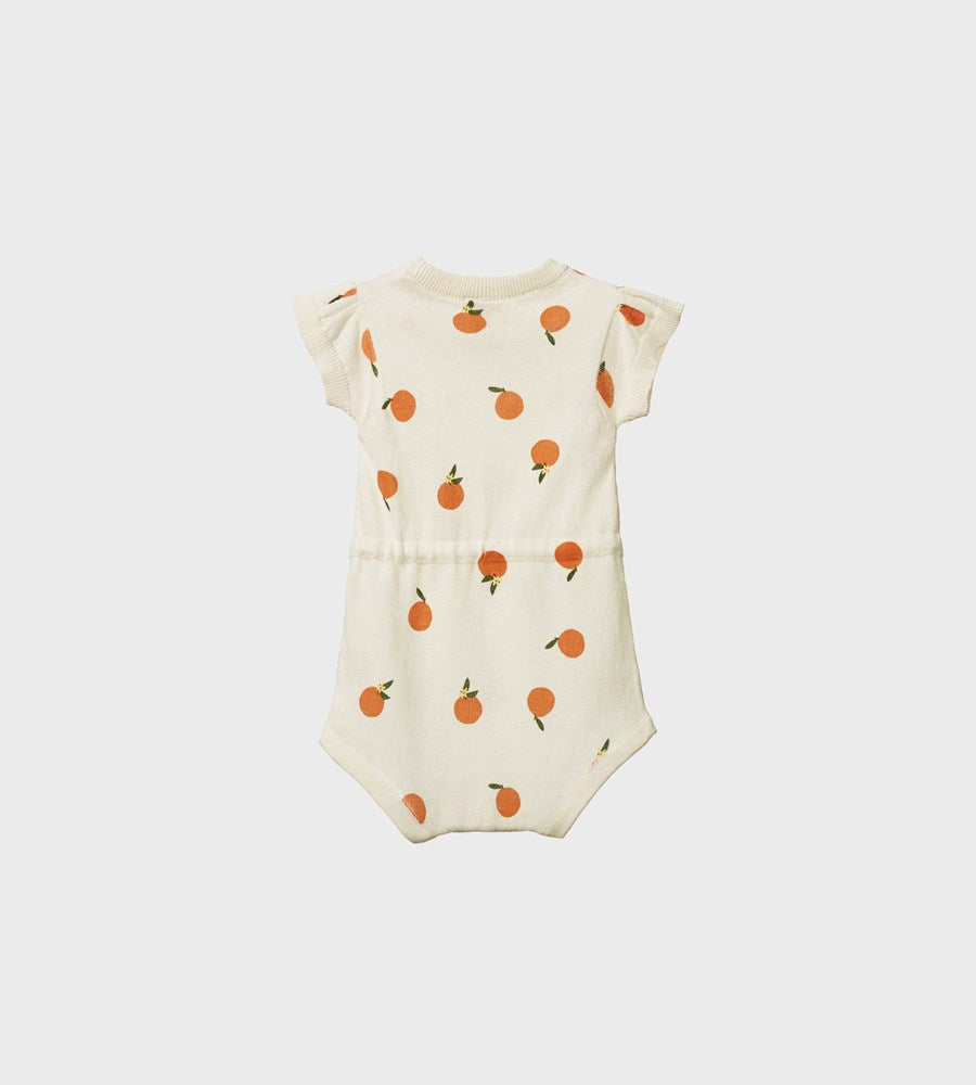 Nature Baby | Lottie Suit | Orange Blossom Print