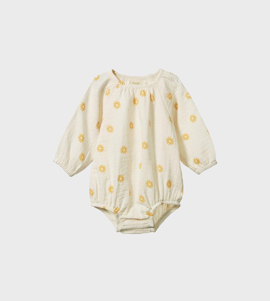Nature Baby | Meadow Bodysuit Chamomile Natural Print