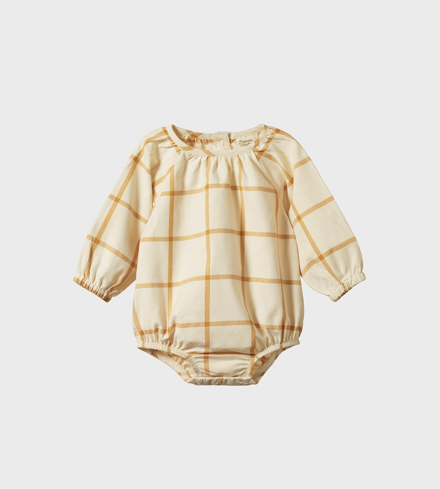 Nature Baby | Meadow Bodysuit Gingham | Picnic Check
