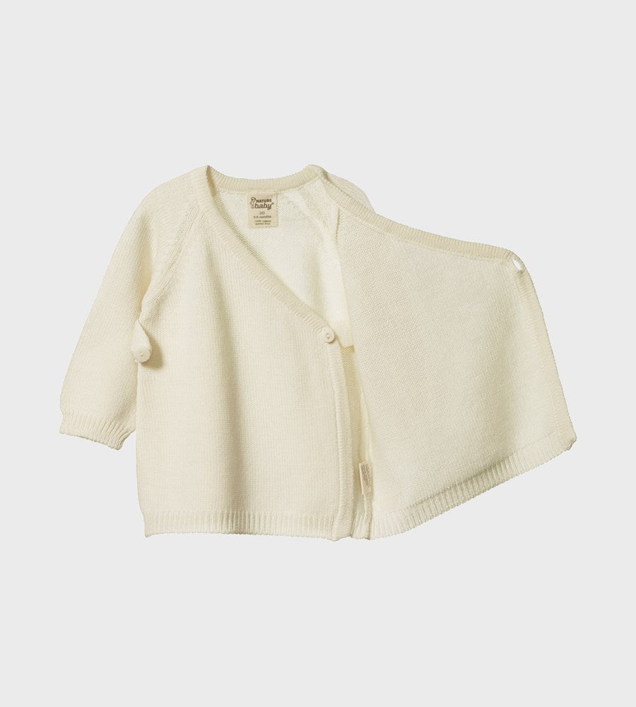 Nature Baby | Merino Knit Kimono Jacket | Natural