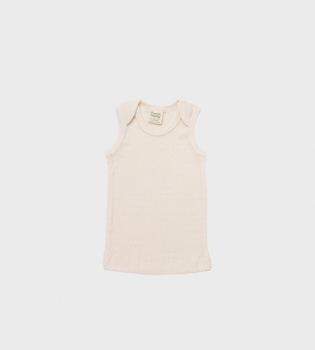 Nature Baby | Pointelle Singlet | Natural