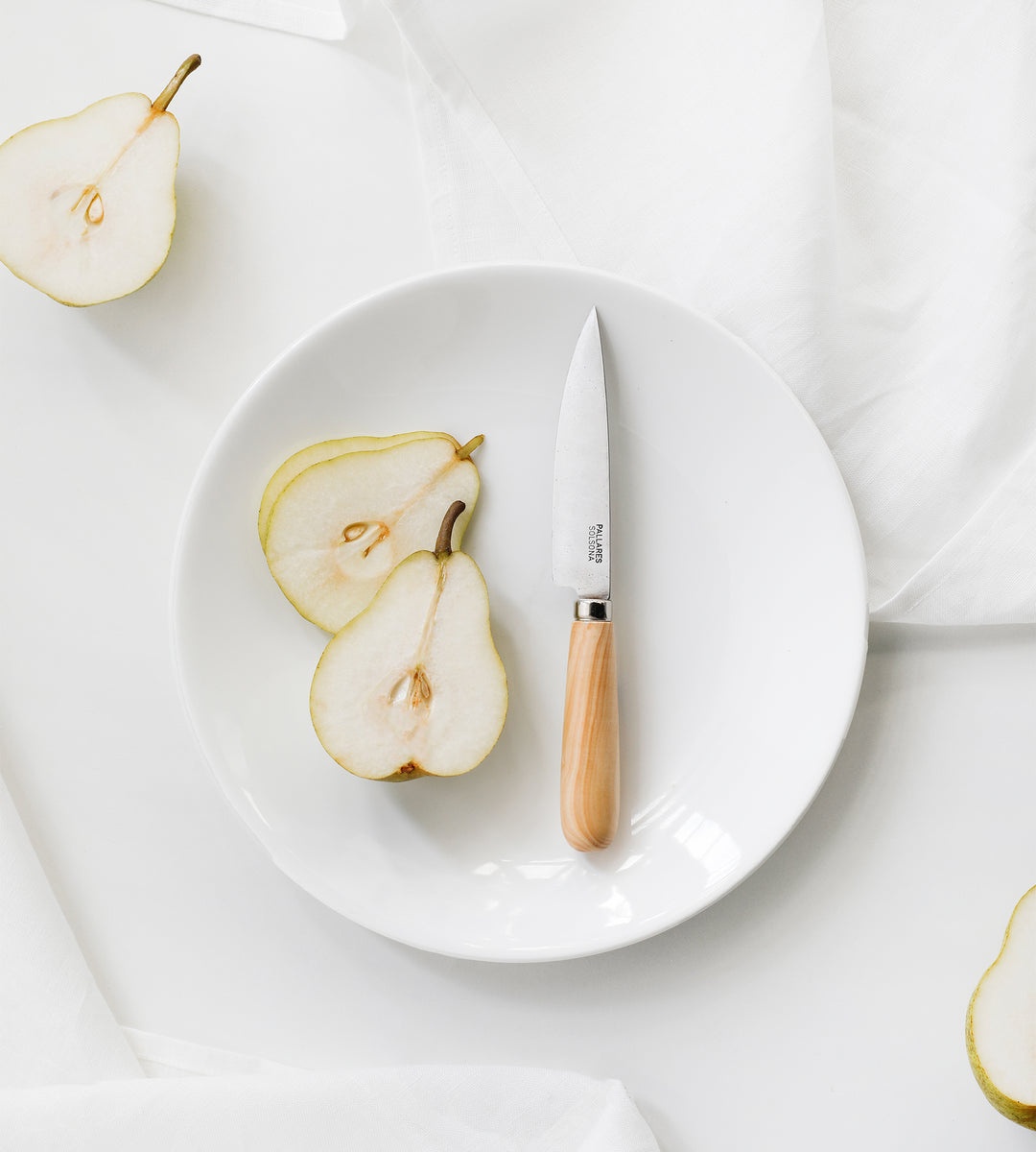 Pallares | Kitchen Knife | Boxwood | 12cm Carbon Steel Blade