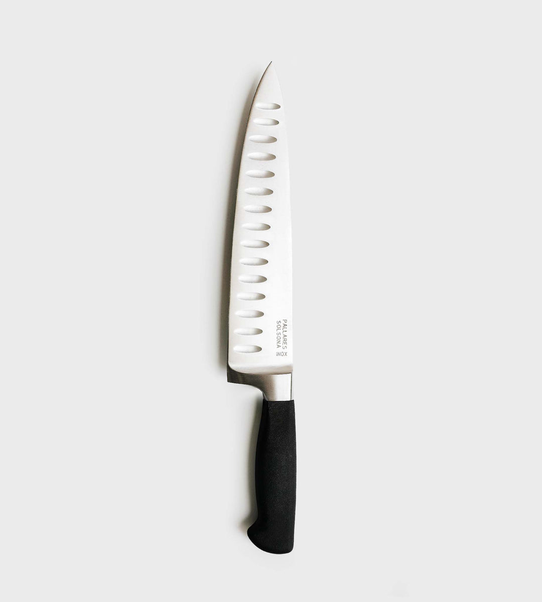 Pallares | Chef's Professional Knife | 22.5cm Hollow Edge Stainless Steel Blade