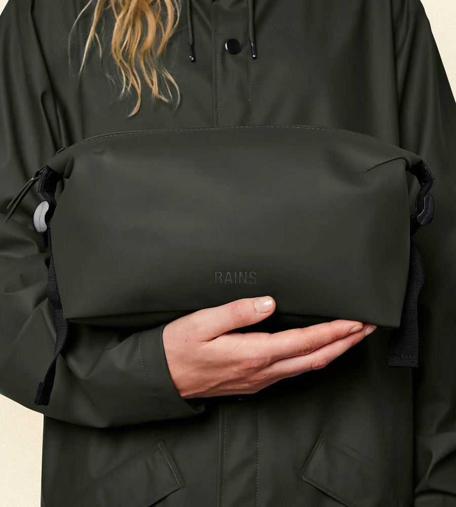 Rains | Hilo Wash Bag | Green