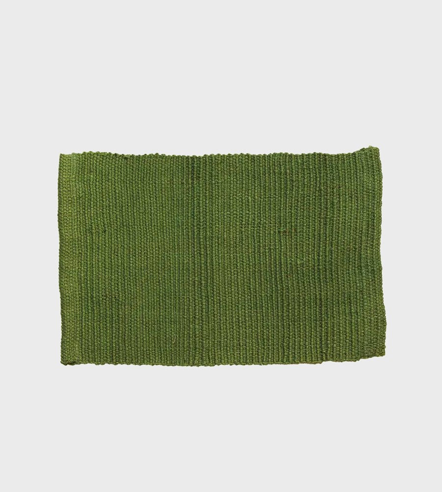 Ribbed Jute Placemat | Green