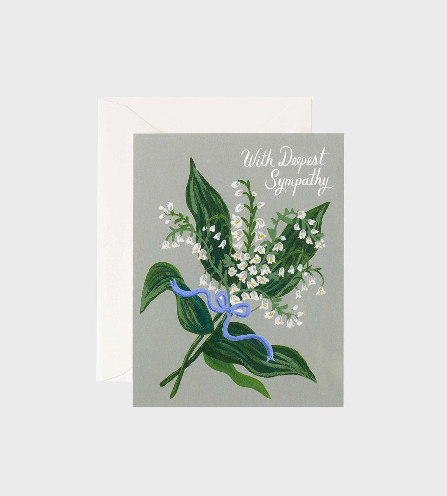 Rifle Paper Co | Single Card | Lily of the Valley Sympathy
