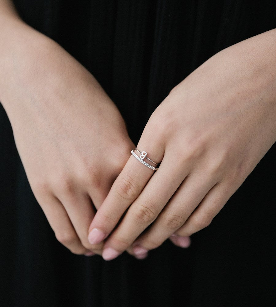 Sophie | Lines Ring | Silver
