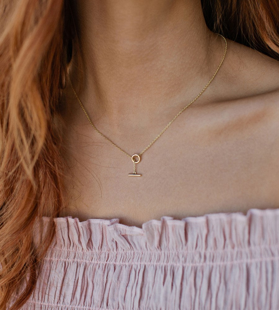 Sophie | Thread Bar Necklace | Gold