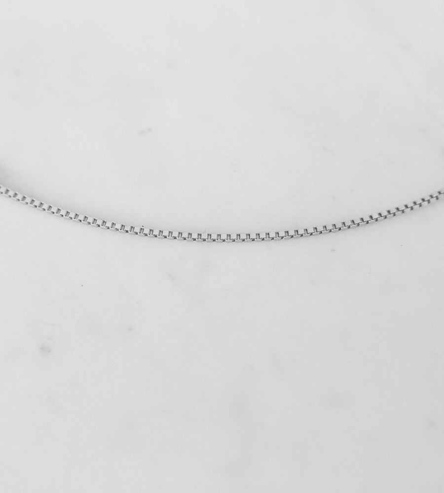 Sophie | Box Chain Necklace | Silver