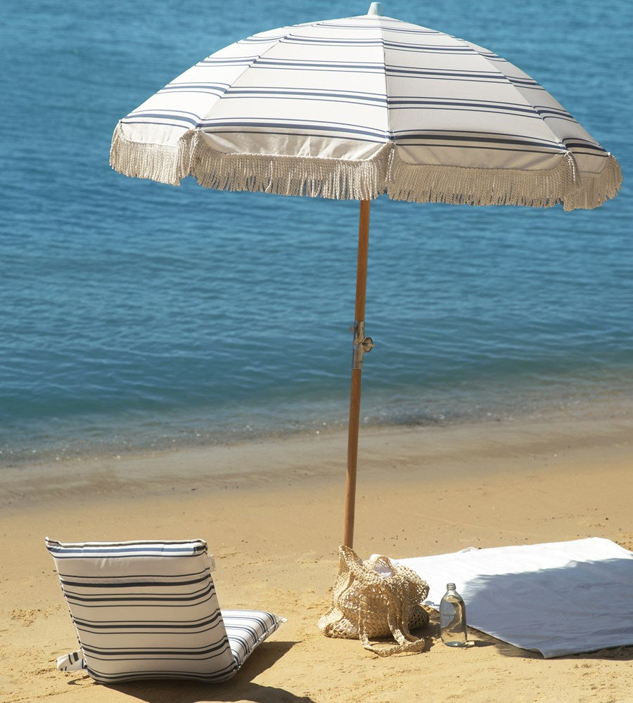 SunnyLife | The Resort Luxe Beach Umbrella | Coastal Blue