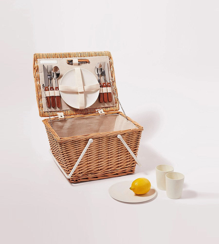 Sunnylife Small Picnic Basket Natural