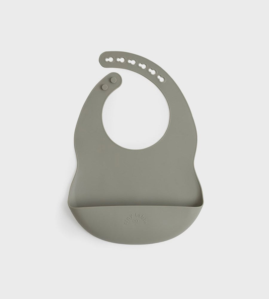 Tiny Table Co. | Silicone Catch Bib | Olive