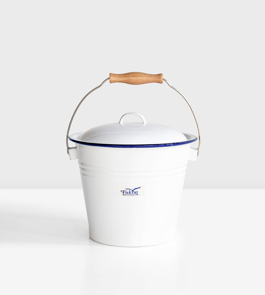 Traditional Enamel | Bucket with Lid