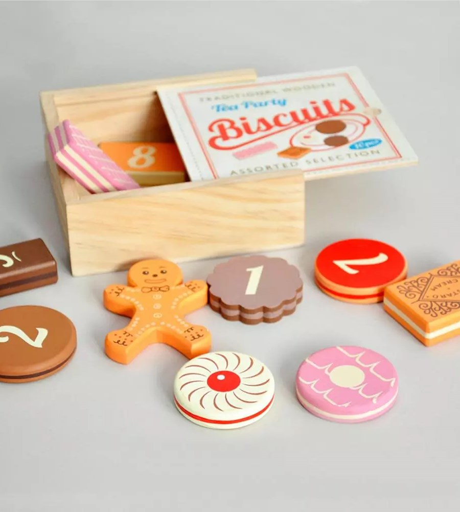 Traditional Wooden Tea Party Biscuits