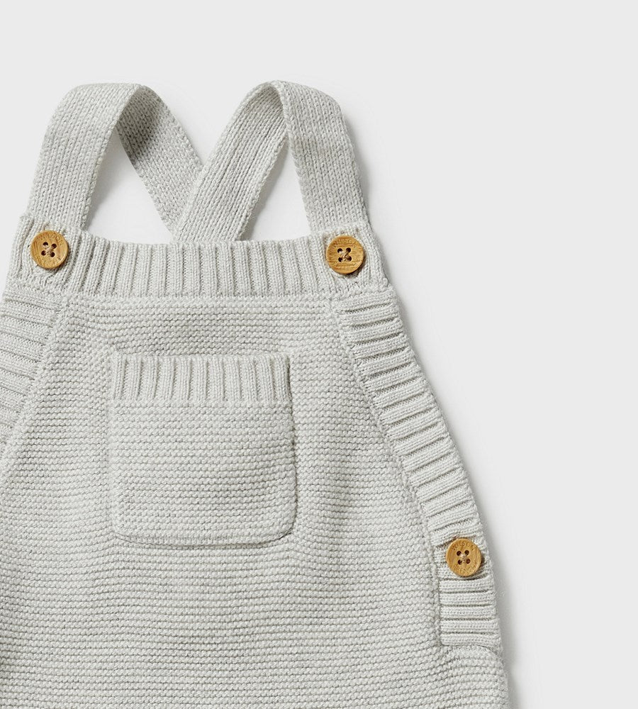 Wilson & Frenchy | Knitted Overall | Grey Melange