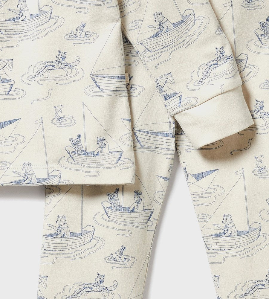 Wilson & Frenchy Sail Away Organic Long Sleeved Pyjamas