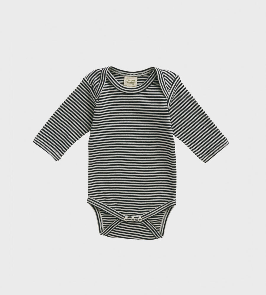 Nature Baby | Long Sleeve Bodysuit | Navy Stripe